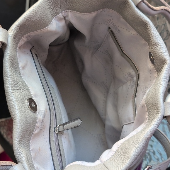 Aimee Kestenberg Beige and Purple Satchel - Picture 11 of 16